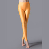 VanityVibe Women's Spandex Leggings Solid Candy Color