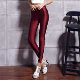 VanityVibe Women's Spandex Leggings Solid Candy Color