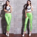 VanityVibe Women's Spandex Leggings Solid Candy Color