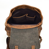 Handmade Vintage Crazy Horse Leather Backpack