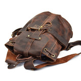 Vintage Handmade Man's Leather Backpack