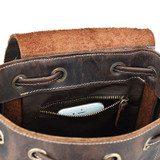 Vintage Handmade Man's Leather Backpack