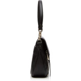 MICHAEL KORS  Evie Convertible Black Leather Shoulder Bag
