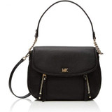 MICHAEL KORS  Evie Convertible Black Leather Shoulder Bag