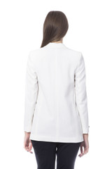PESERICO Bianco Single Breasted Blazer Jackets & Coat
