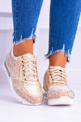 Jazzy Women's Casual Shoes Snakeskin Print Sneakers