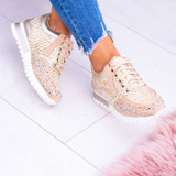 Jazzy Women's Casual Shoes Snakeskin Print Sneakers