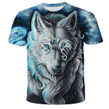 Wolf Lovers Printed 3D Casual Men's T-shirts VV Brand
