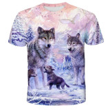 Wolf Lovers Printed 3D Casual Men's T-shirts VV Brand