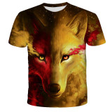 Wolf Lovers Printed 3D Casual Men's T-shirts VV Brand