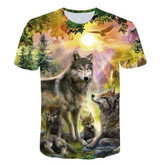 Wolf Lovers Printed 3D Casual Men's T-shirts VV Brand