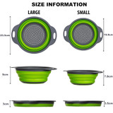 Collapsible Silicone Colanders and Strainers