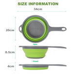Collapsible Silicone Colanders and Strainers