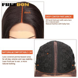 Deep Straight Synthetic Lace Front Wig