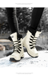Women's Waterproof Comfortable Lace-up Boots