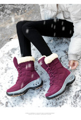 Women's Waterproof Comfortable Lace-up Boots