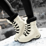 Women's Waterproof Comfortable Lace-up Boots