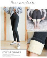 Women Winter Warm Velvet Lined Leggings
