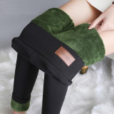 Women Winter Warm Velvet Lined Leggings