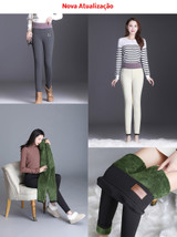 Women Winter Warm Velvet Lined Leggings