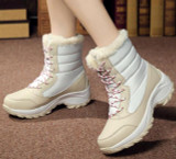 Women Non-slip Thick Fur Snow Boots