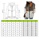 Leopard Print Hooded Plush Coat