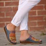 Tri - Color Comfy Bunion Corrector Orthopedic Sandal Shoe