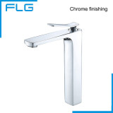Free Shipping Bathroom Faucet Grilled white paint Chrome Finish Brass Basin Sink Faucet Mixer Tap Single Handle