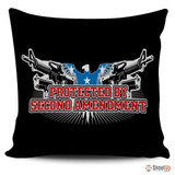 Protected By Second Amendment-Pillow Cover-Free Shipping