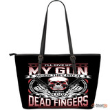 My Gun- Large Leather Tote Bag- Free Shipping