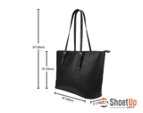 Don't Give Up-Small Leather Tote Bag-Free Shipping