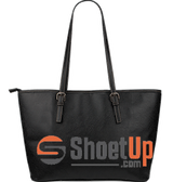 Don't Give Up-Small Leather Tote Bag-Free Shipping