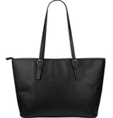 Don't Give Up- Small Leather Tote Bag- Free Shipping