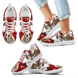 Basset Hound Print-Kid's Running Shoes-Free Shipping