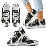Boston Terrier Print Running Shoes For Kids- Free Shipping