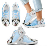 Laughing Alaskan Malamute Print Running Shoes For Kids- Free Shipping