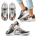 Bulldog Print-Kid's Running Shoes-Free Shipping