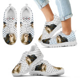Afghan Hound Black Dots Print Running Shoes For Kids-Free Shipping