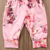 Girl Baby Girl Jumpsuit Summer Flora Pink