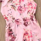 Girl Baby Girl Jumpsuit Summer Flora Pink