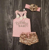 Girl Baby Girl Set Bithday Babe