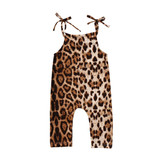 Girl Baby Girl Jumpsuit Leopard Print