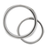 Men's 14K White Gold Comfort Fit Band, Classic Wedding Band, Plain Wedding Band