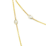 Diamond By the Yard 14K Yellow Gold Necklace