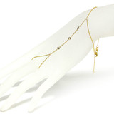 Hand Chain Diamond Bracelet, 14K Rose Gold Slave Bracelet