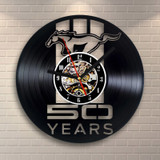 1Piece Mustang Design Vinyl Record Wall Clock