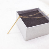 Simple Stick Pendant Necklace