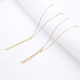 Simple Stick Pendant Necklace