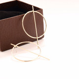 Stylish Modern Hoop Earrings