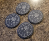 It's a Small World Engraved Clock Face Inspired - Engraved Slate Drink Coaster Set of 4